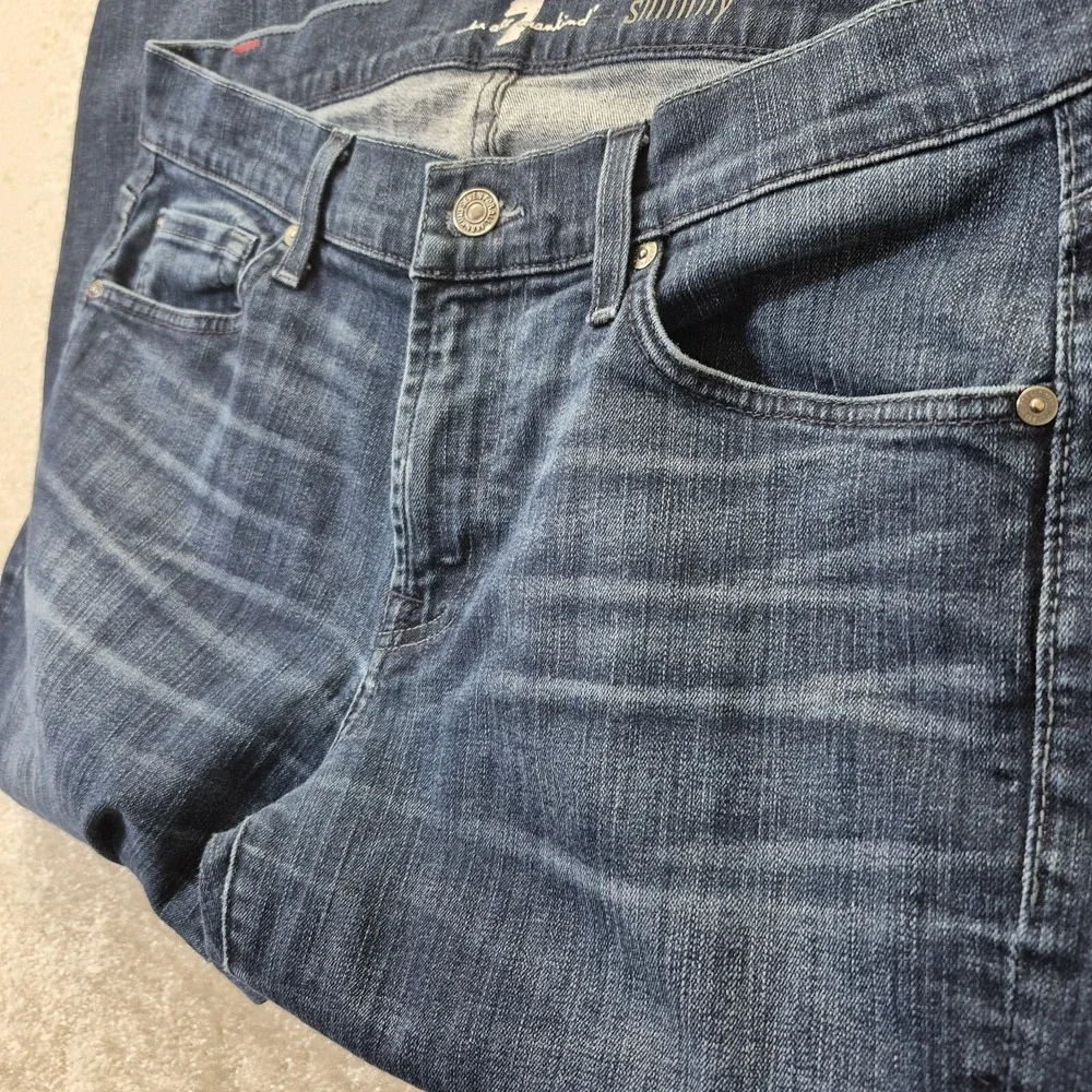 7 For All Mankind Jeans Slimmy Mens 32/29 Altered Straight Blue Capsule Preppy